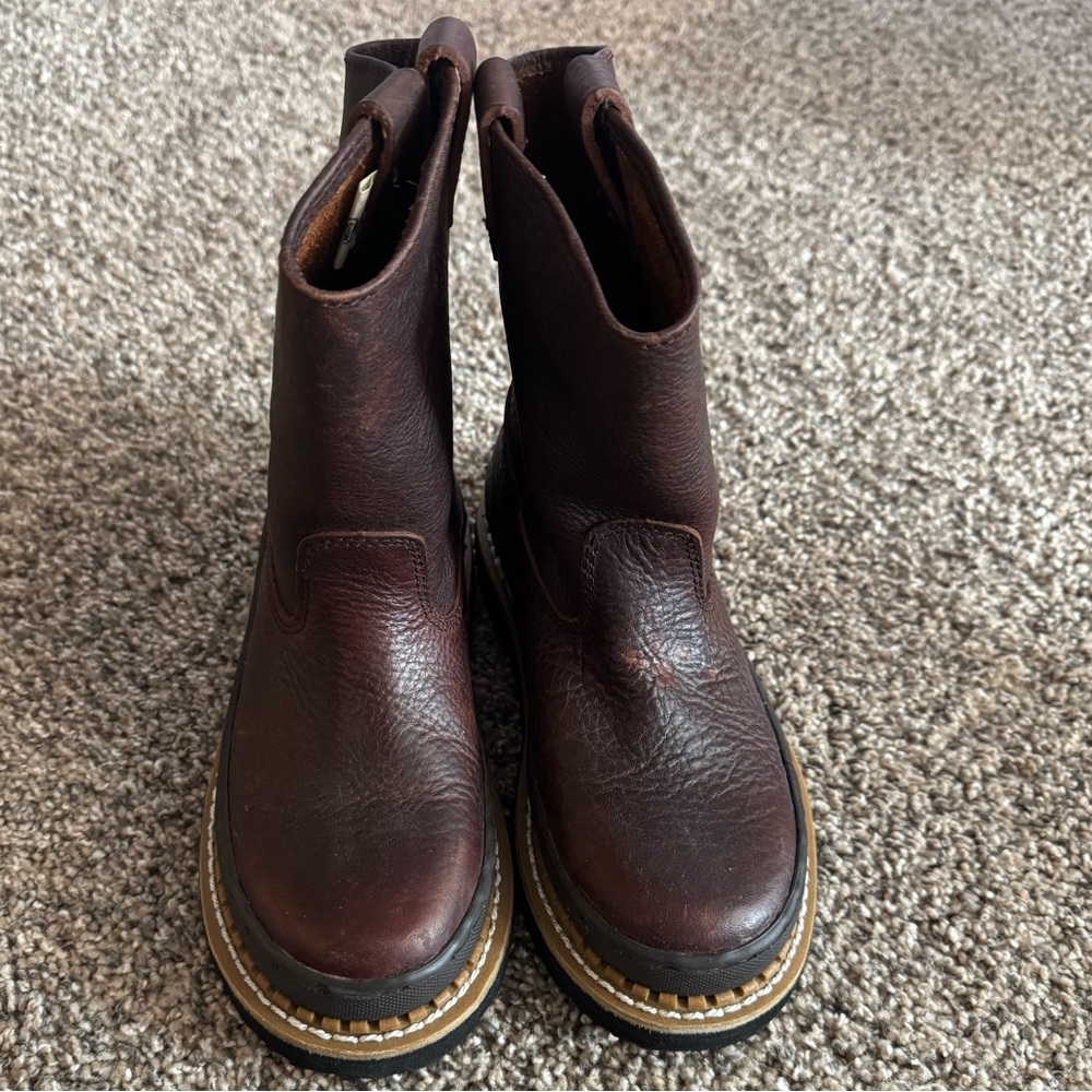 Georgia Boot Kid's Little Brown Wellington size 2M